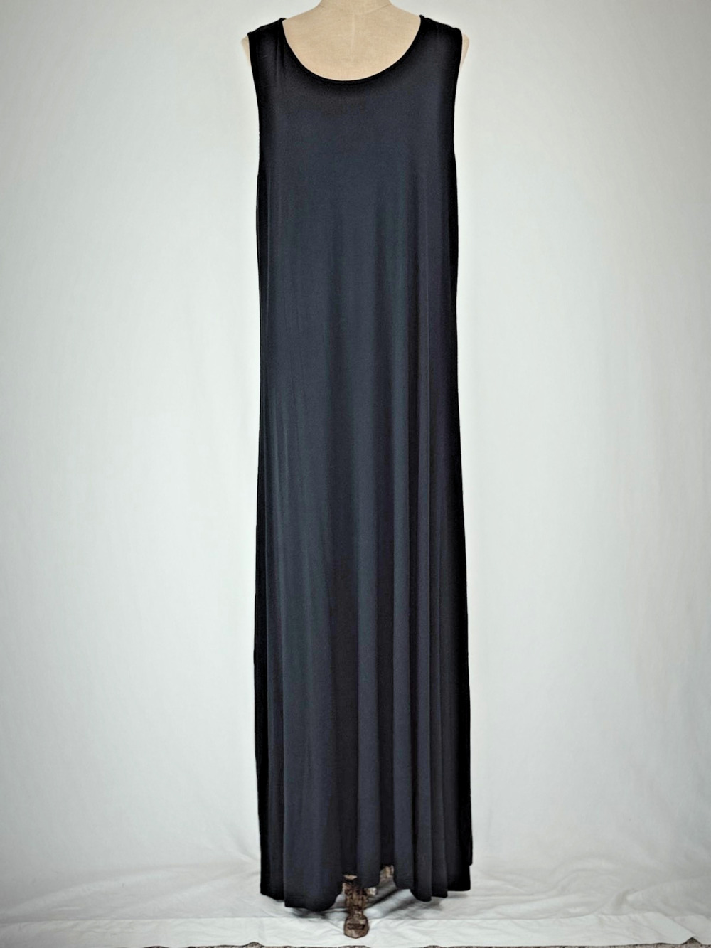 COMFY USA Black Sleeveless Tank Dress BEAUTIFUL ON!!! XL #0092